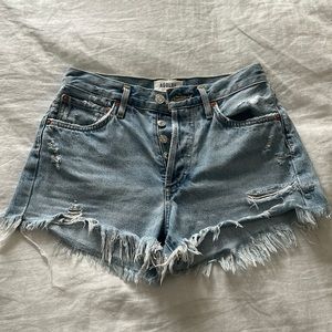 Agolde Parker Vintage Cut Off Denim Short.